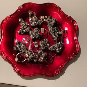 Crate & Barrel Jingle bell napkin holders